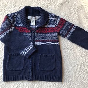 Zipup festive sweater, super soft and cozy